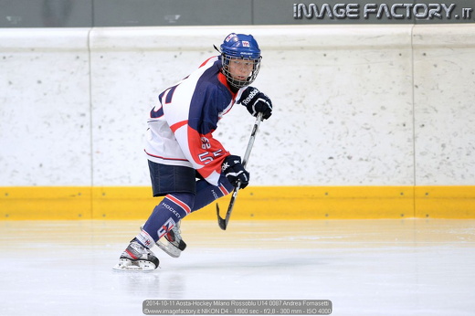 2014-10-11 Aosta-Hockey Milano Rossoblu U14 0087 Andrea Fornasetti